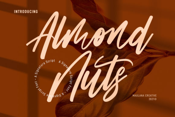 Almond Nuts: A Refreshing Script Font for Campaign Clarity