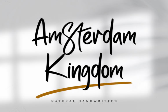 Amsterdam Kingdom: A Handwritten Font That Makes Your Brand Feel Human