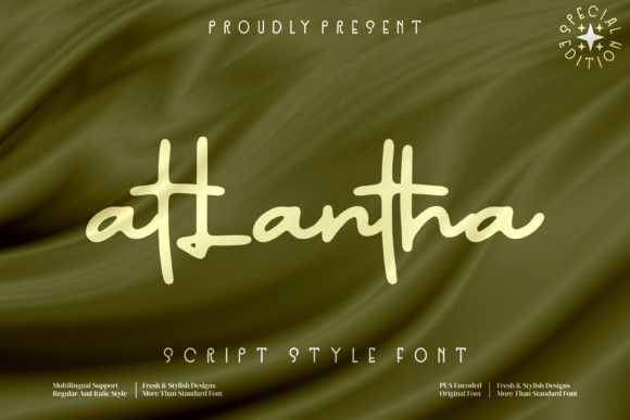 Atlantha: A Stylish Script Font