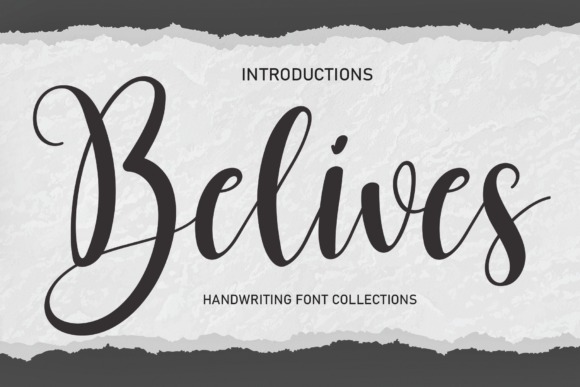 Belives: A Romantic Handwritten Font