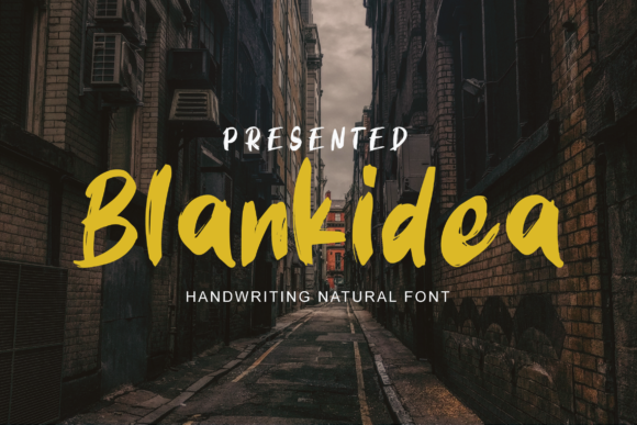 Blankidea: A Handwritten Font for Creative Makers