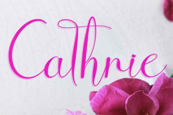 Cathrie: A Script Font for Creative Makers