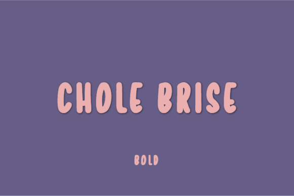 Chole Brise: A Natural Handwritten Font for Editorial Design