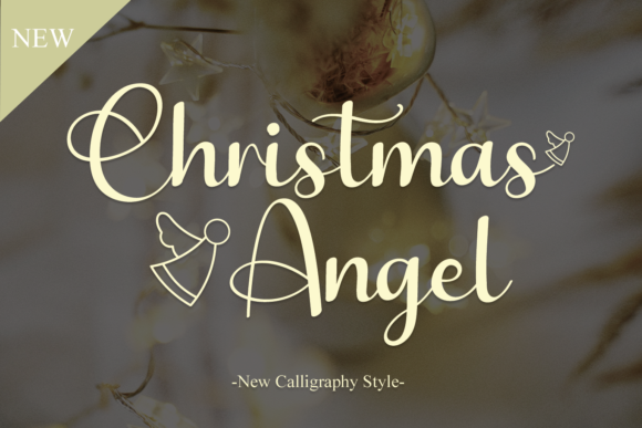 Christmas Angel Font for Web Design