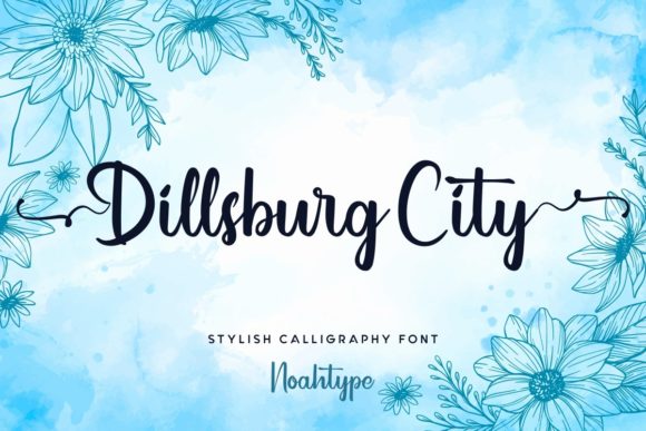 Dillsburg City: A Refined Script Font for Digital Branding