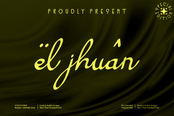 El Jhuan: A Handwritten Font for Creative Projects