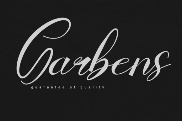Garbens: A Luxurious Script Font