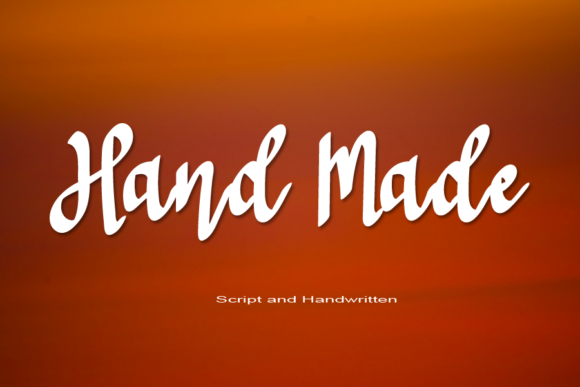 Hand Made Font: A Romantic Script Typeface for Digital Branding