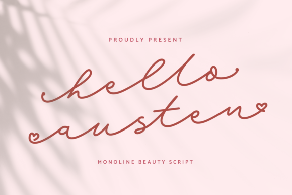 Hello Austen: A Refined Script Font for Digital Branding