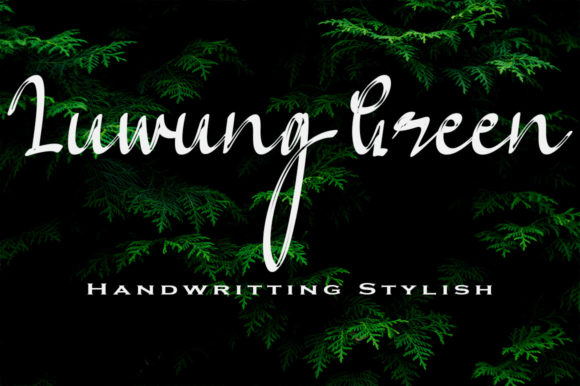 Luwung Green Font for Web Design