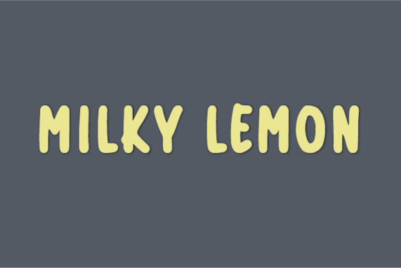 Milky Lemon: A Natural Handwritten Font for Real Business Branding
