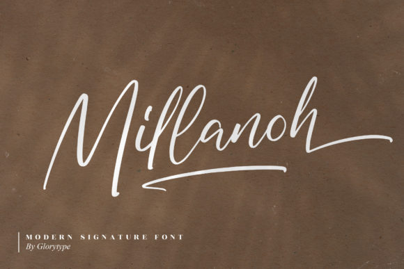 Millanoh: A Luxury Script Typeface for Digital Branding
