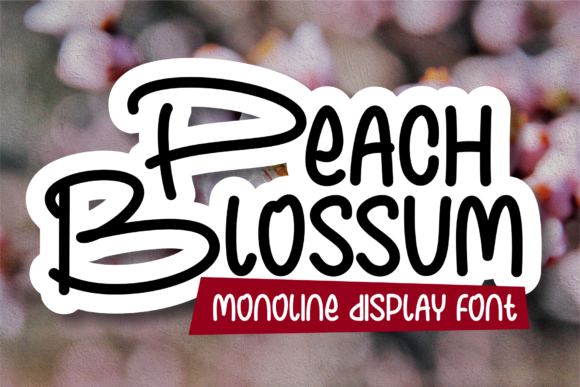 Peach Blossom Font: Playful Script for Creative Makers
