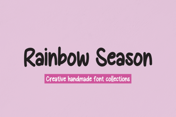 Rainbow Season Font for Business