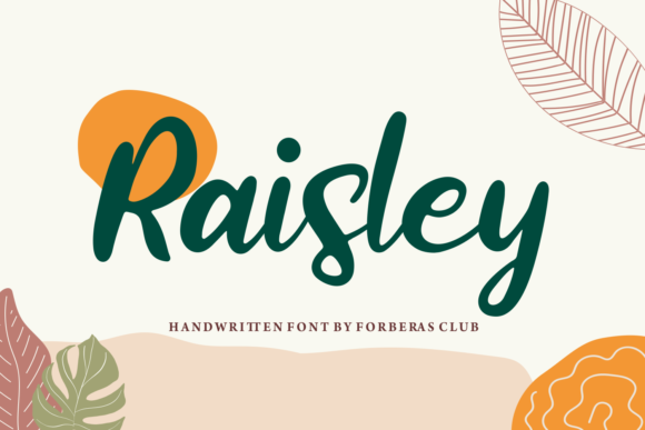 Raisley: Elegant Handwritten Font