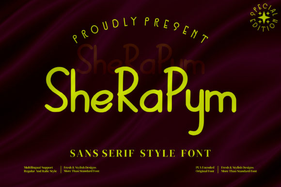 Sherapym: A Simple, Stylish Font