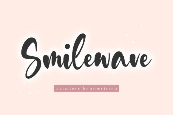 Smilewave: Elegant Script Font for Craft Projects