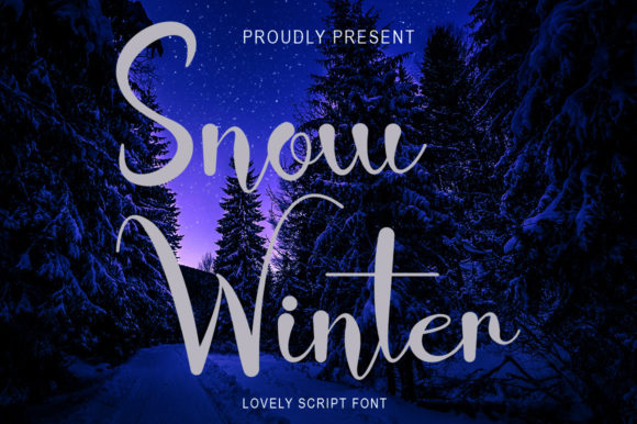 Snow Winter: A Handwritten Font That Feels Like First Snow