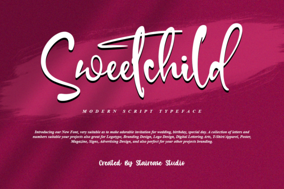Sweetchild: A Refined Script Font for Modern Brand Identity