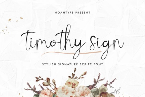Timothy Sign: A Script Font That Feels Like Handwritten Trust