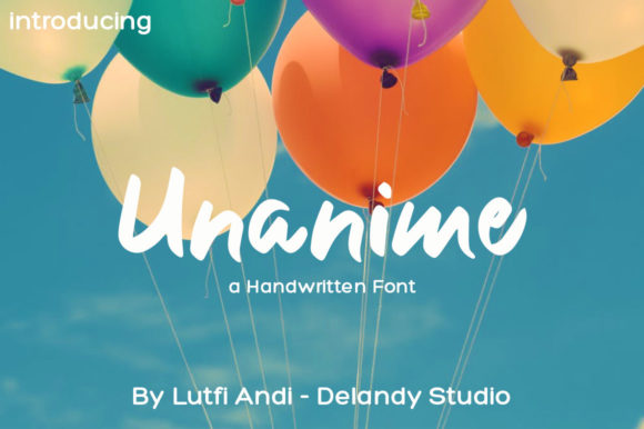 Unanime: A Bold, Handwritten Font for Business
