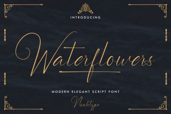 Waterflowers: Elegant Script for Luxury Branding